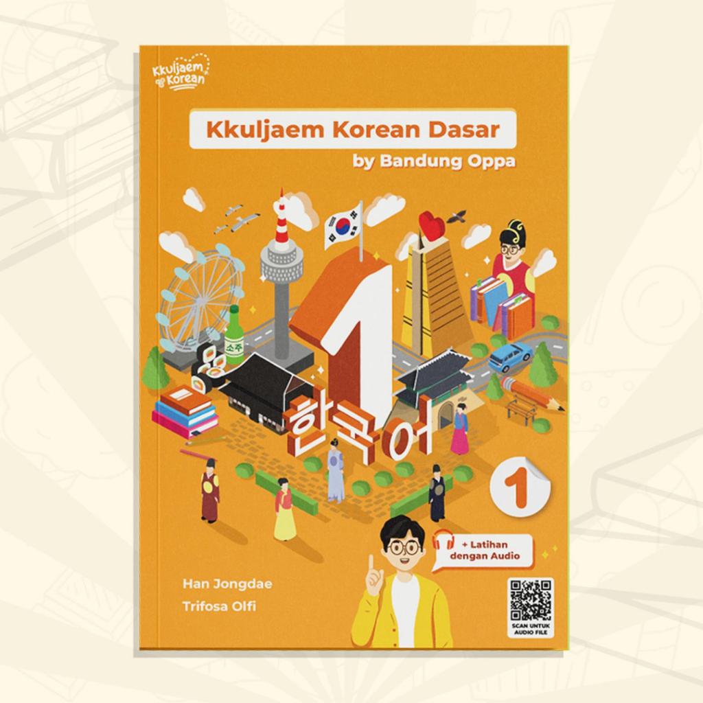 BUKU BELAJAR BAHASA KOREA | BUKU KKULJAEM KOREAN DASAR | BUKU PEMULA BAHASA KOREA