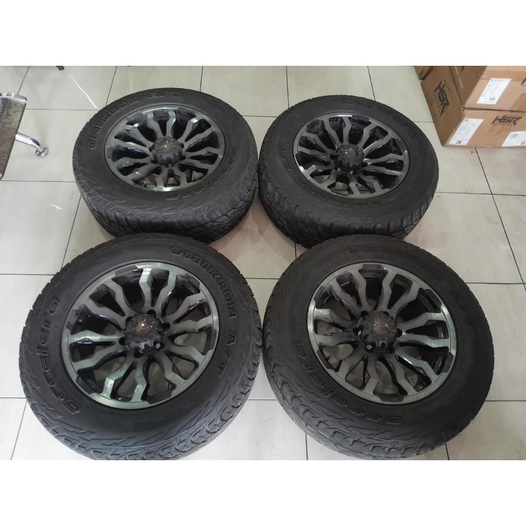 VELG MOBIL FUEL R18X9 H6X139,7 MURAH PELEK RING 18 PLUS BAN 285/60 A/T UNTUK PAJERO FORTUNER DLL