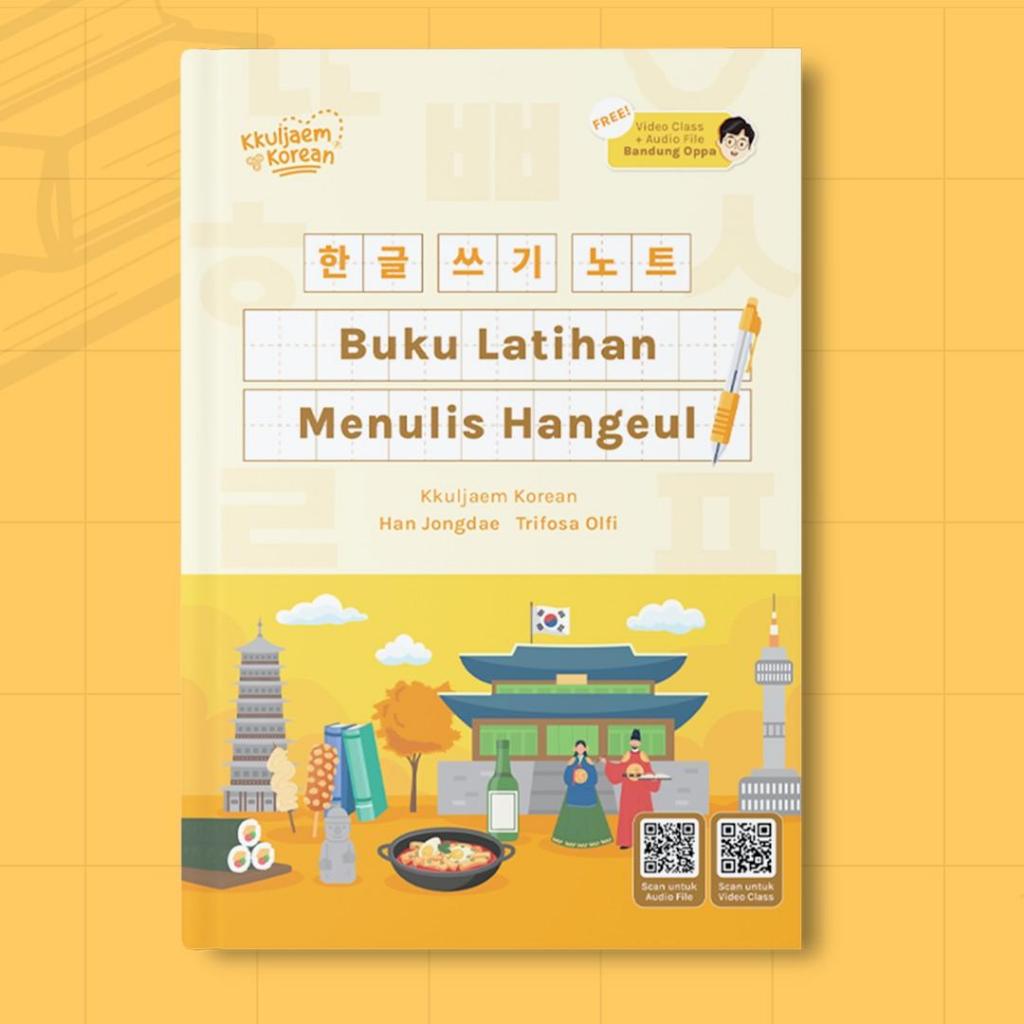 BUKU BELAJAR BAHASA KOREA | BUKU KKULJAEM LATIHAN MENULIS HANGEUL | BUKU BELAJAR AKSARA KOREA UNTUK 