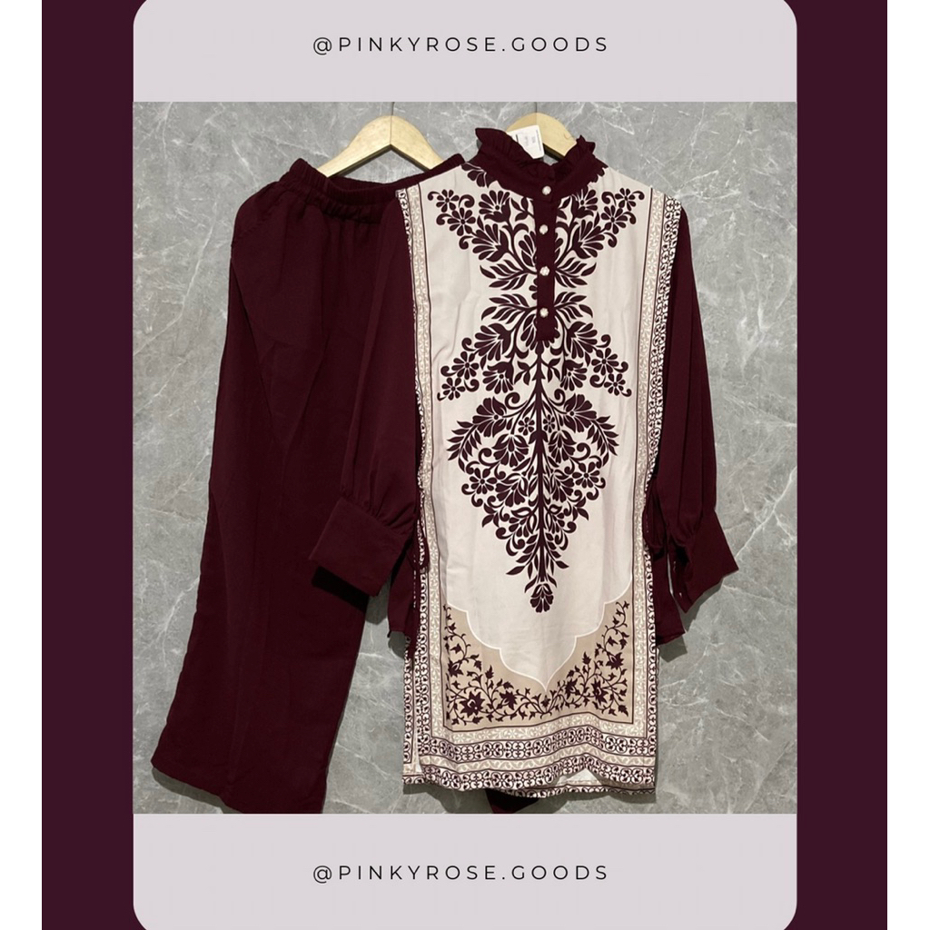 SETCEL MEIJIWANG LONG TUNIK PREMIUM FASHION WANITA