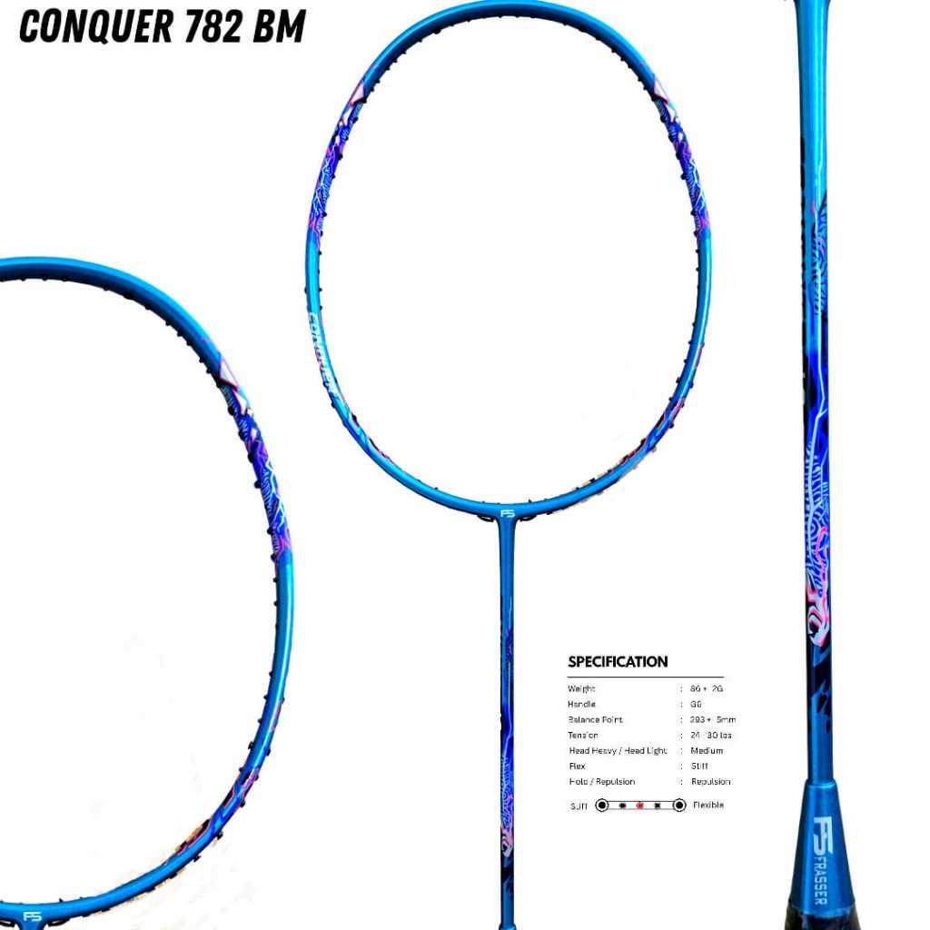 Raket Badminton Bulu Tangkis FS Alat Olahraga Berkualitas Original Termurah RBTCBN 30 06
