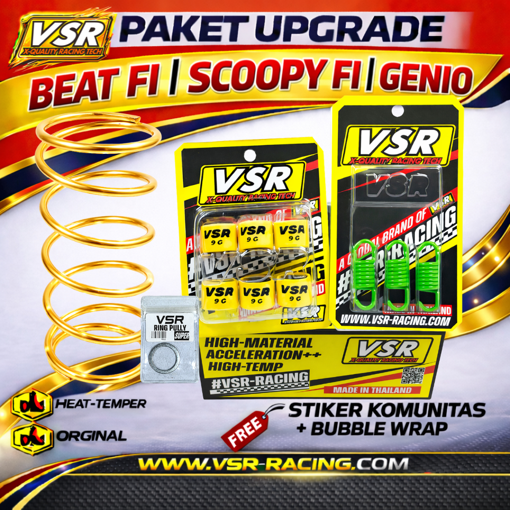 Paket Hemat Upgrade CVT Beat Fi Scoopy Fi Paket Kirian Genio
