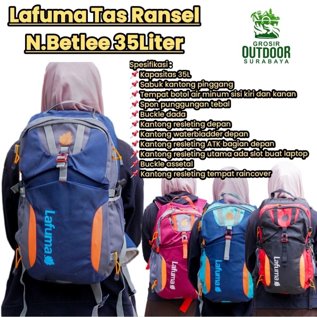 Tas Daypack Lafumaa N. Betlee 35L/tas daypack lafuma/Tas punggung