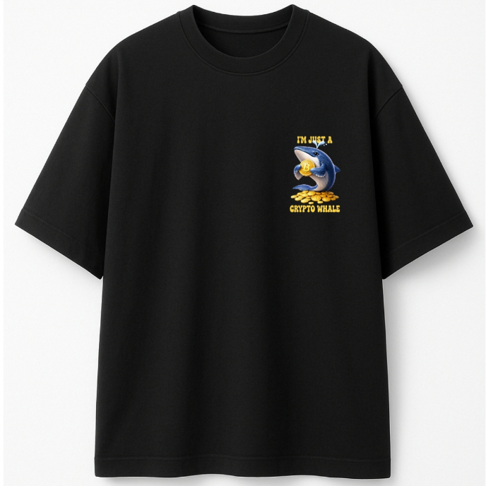 HODL - OVERSIZE T-shirt Edition - Crypto Bitcoin Tshirt - Kaos Crypto - Crypto Whale