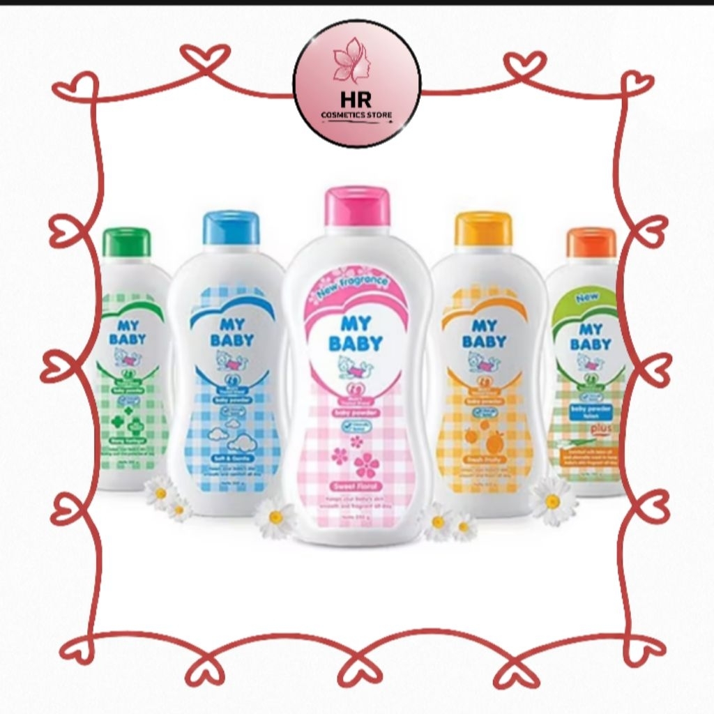 Bedak Bayi My Baby 50gr - Lembut, Aroma Wangi, Mudah Meresap