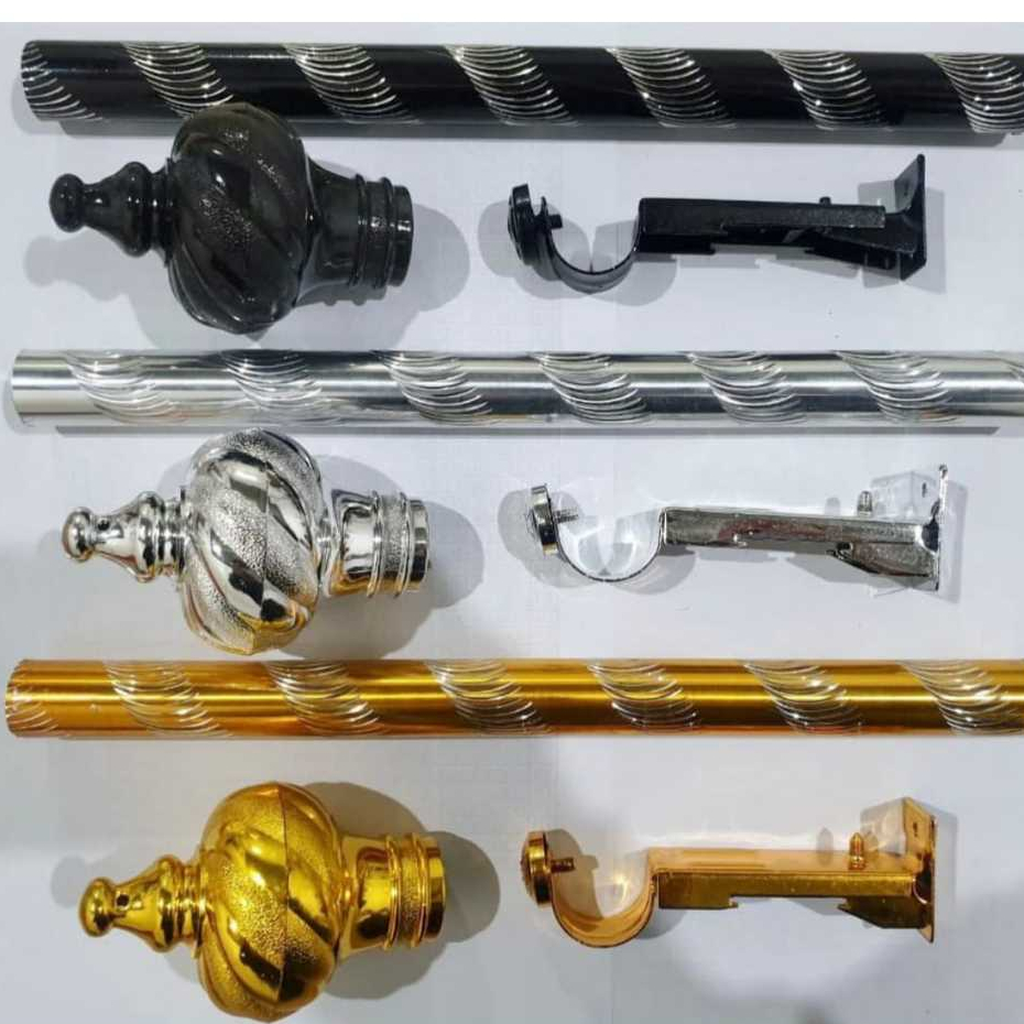 1 SET BATANG KONG GORDEN ALUMUNIUM TEBAL TIANG BATANG MEWAH GORDENG HORDENG TIRAI GORDYN JENDELA