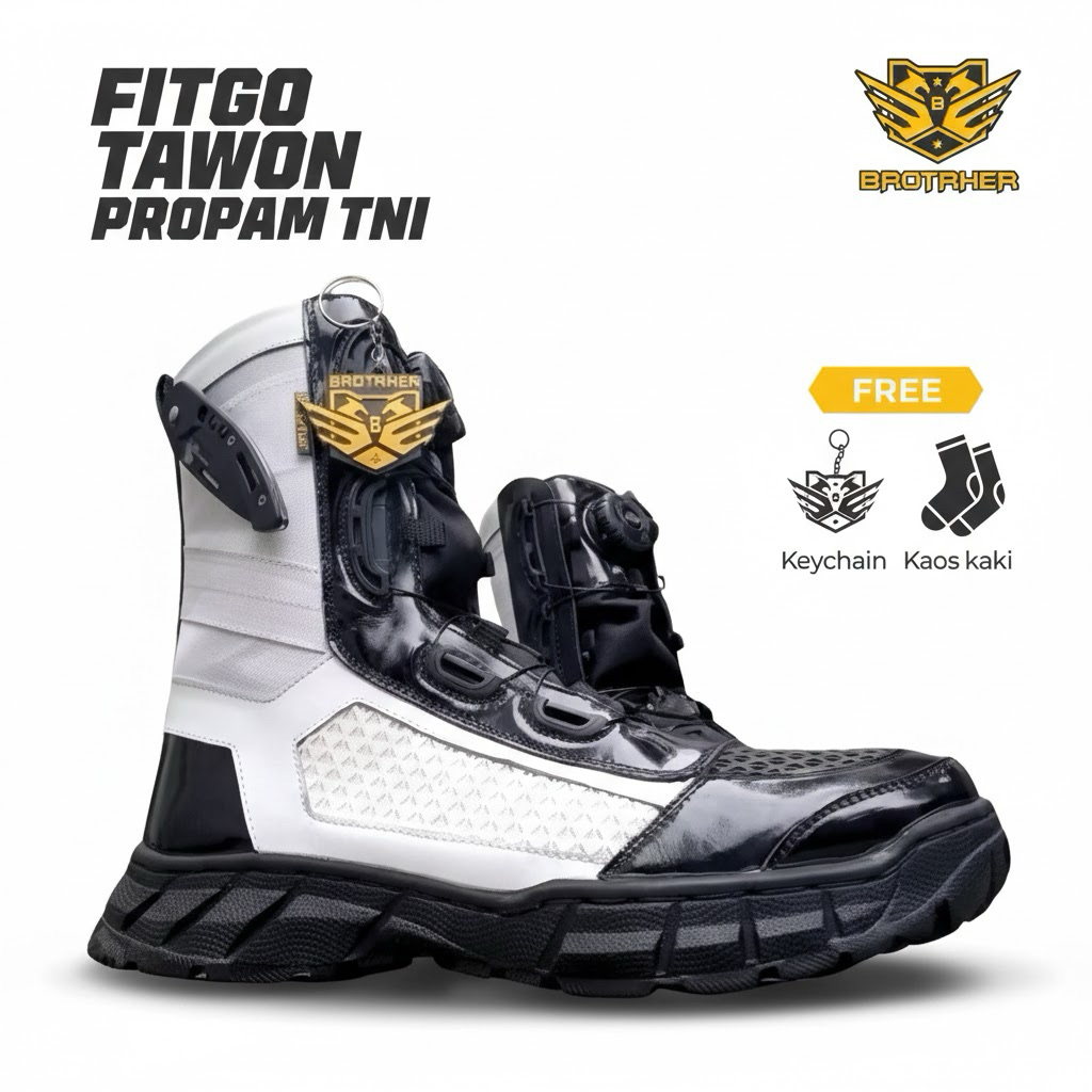 BROTRHER Fitgo Tawon Propam TNI Sepatu Pdl Tali Putar