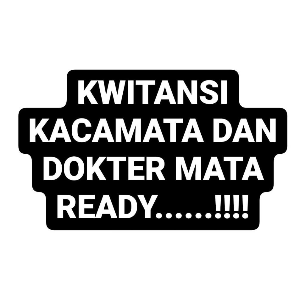 KWITANSI NOTA KACAMATA OPTIK