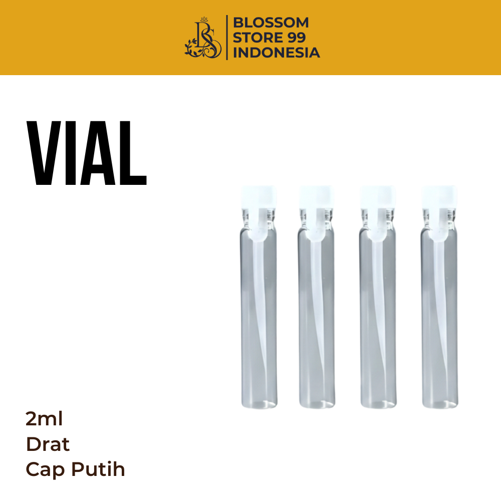 Vial Botol Parfum Vial Tester 2ml - Botol Parfum Kaca Vial 2ML Oles