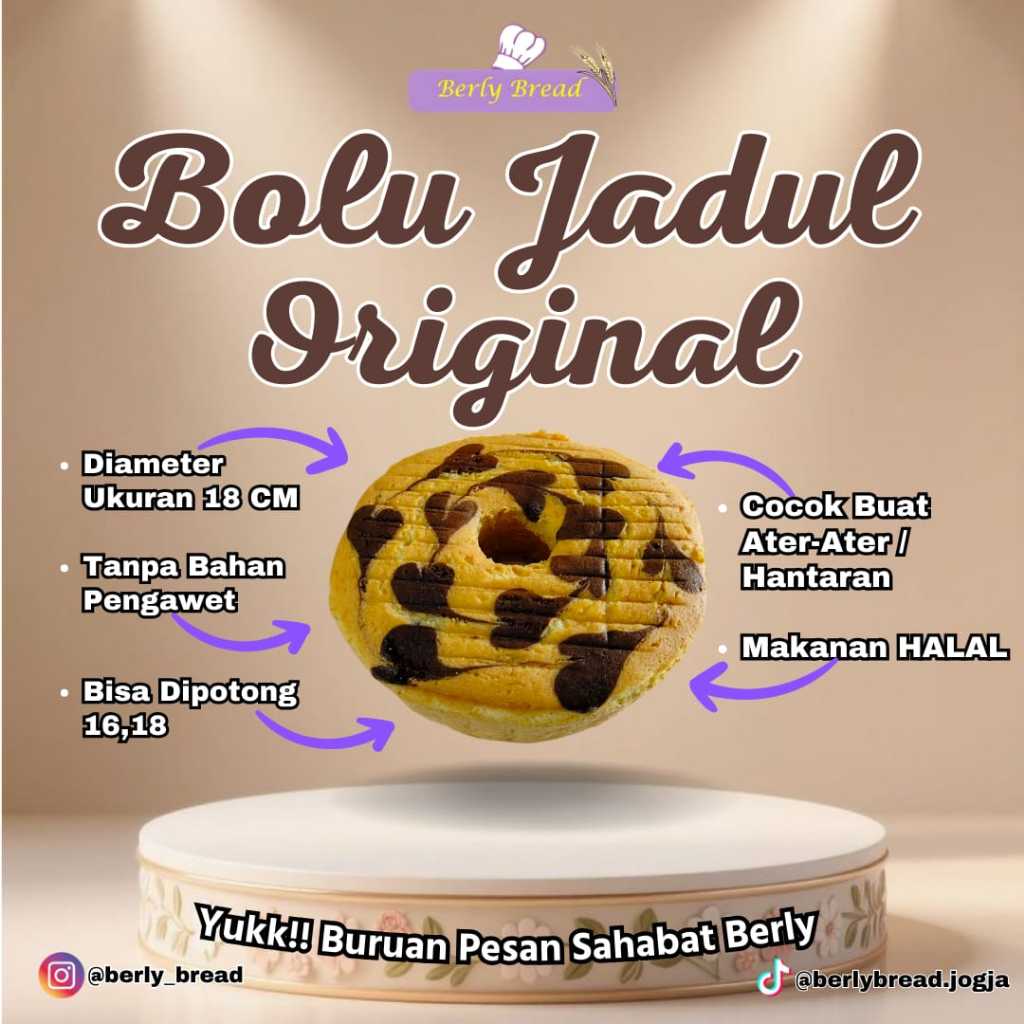 Bolu / Bolu Jadul Original / Cake Diameter 20 / Cake Jadul Terjangkau