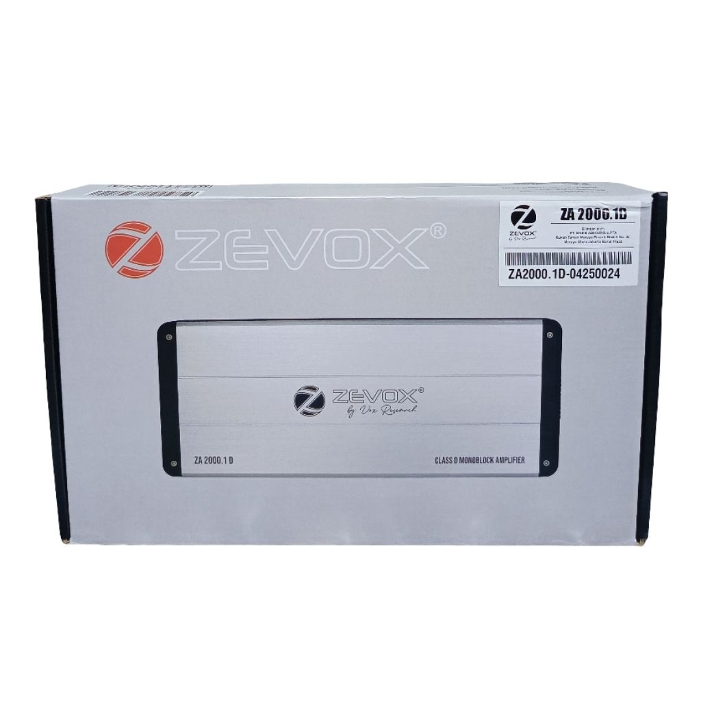 Power Monoblok Mobil Zevox ZA 2000.1 D-Penguat Subwoofer Class D