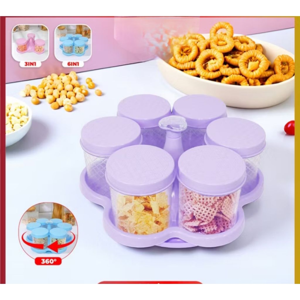 ( COD)  Toples Calista isi 6 pcs / toples Calista / toples lebaran / toples dan nampan / toples Cali