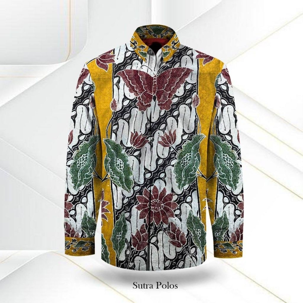 Bahan Batik Tulis Pola Kemeja Sutra ATBM Premium