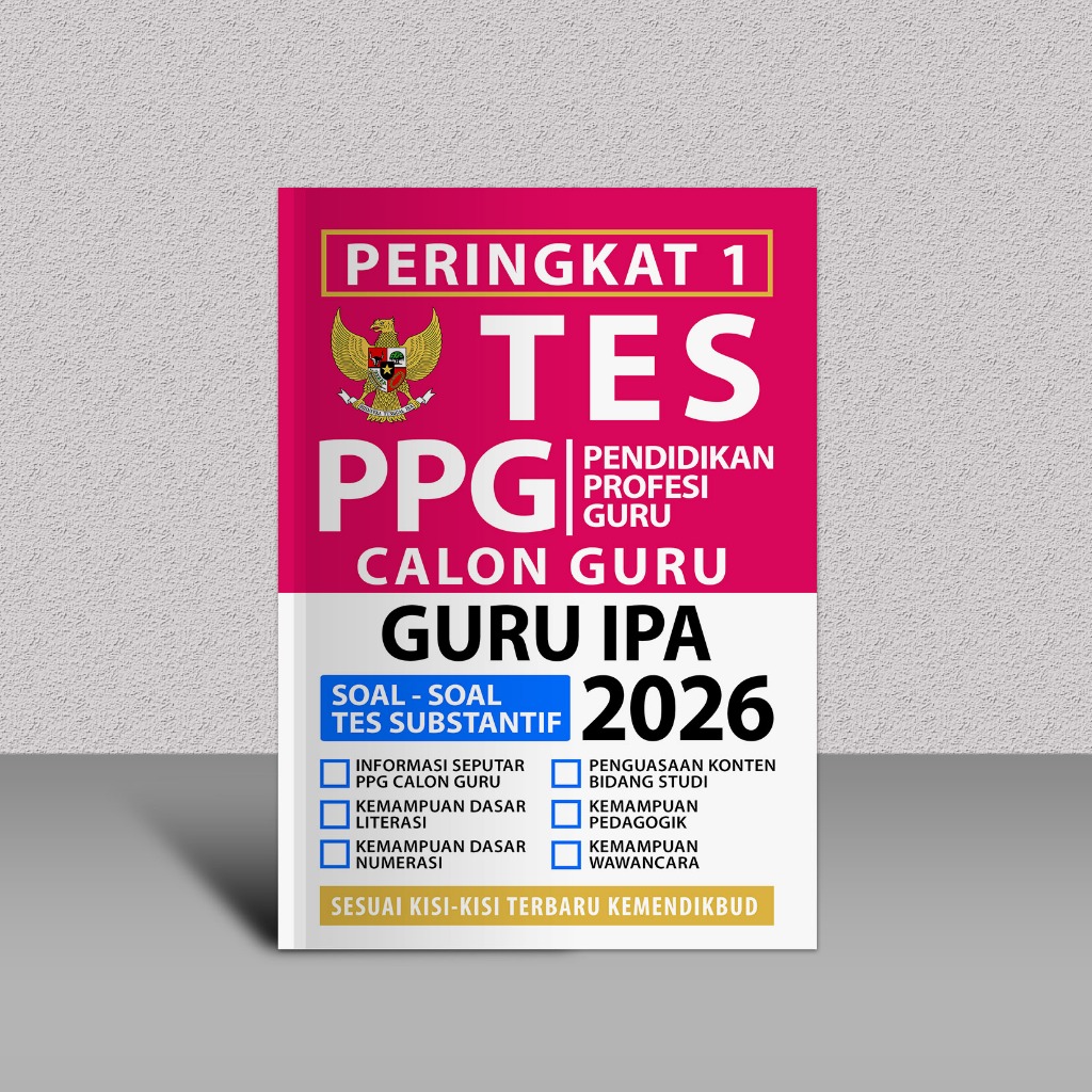 Buku PPG Prajabatan Guru IPA Guru Kelas 2026 - Buku PPG Calon Guru IPA 2026