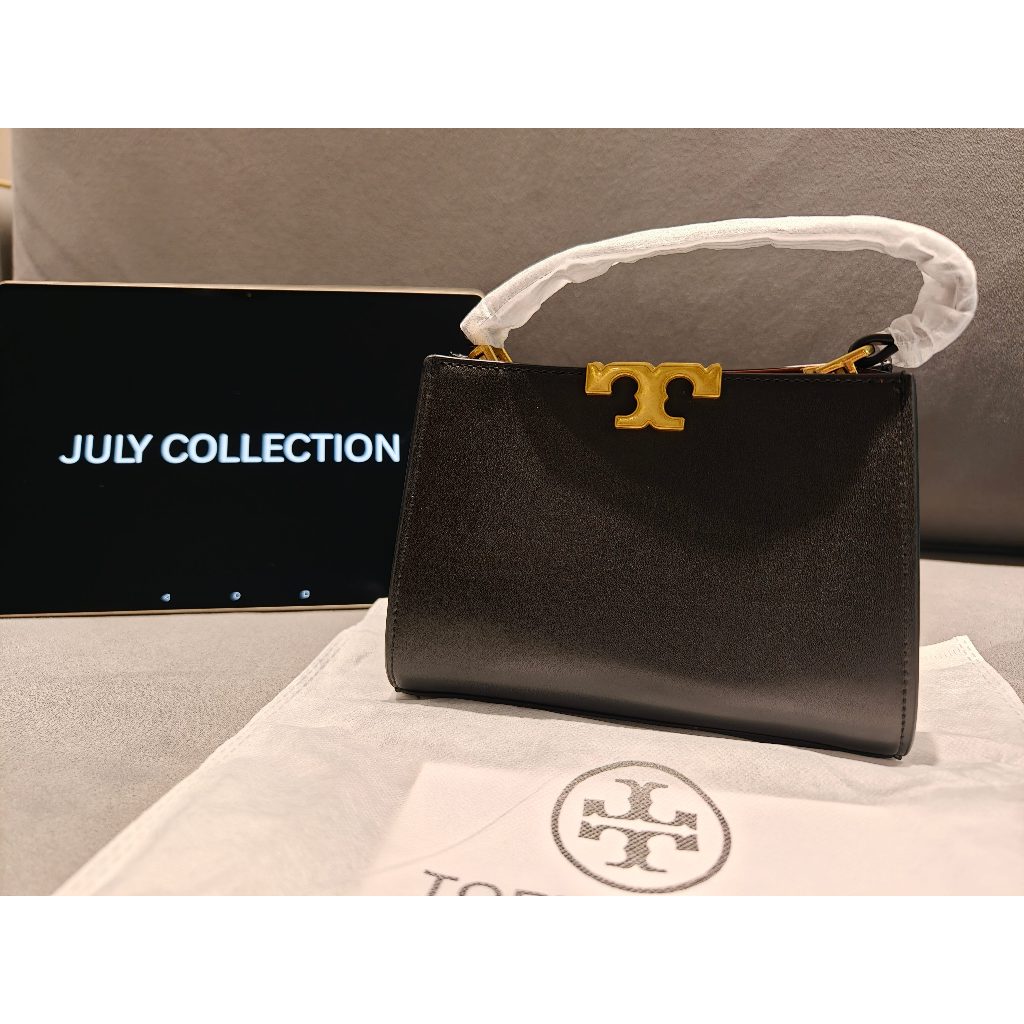 Hand Bag TB Eleanor Small Kulit Sintetis Hitam Eleanor Mini Satchel tb bag