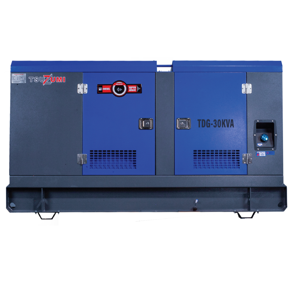 Genset Industrial Besar Diesel 30 KVA 24 kW 380 V 4 Silinder TDG30KVA TSUZUMI
