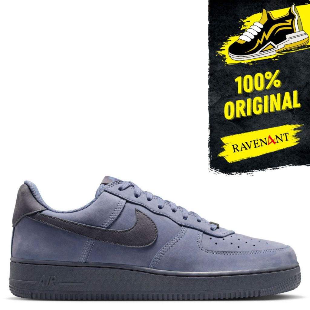 NIKE Air Force 1 Low Retro PRM QS Dark Sky Blue ORIGINAL - Sepatu Sneakers Pria/Wanita