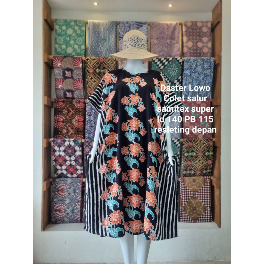 LURIK ENCIM Daster Batik Lowo Colet Ld 140 Pb 115 Rayon Premium Jumbo Busui