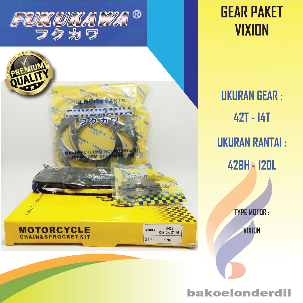 GIR SET GER PAKET GER SET VIXION, VIXION NEW FUKUKAWA