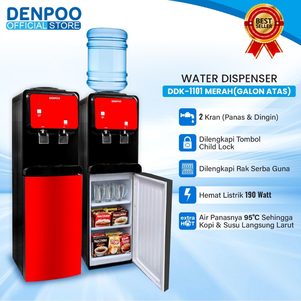 Denpoo Dispenser Galon Atas Low Watt DDK 1101