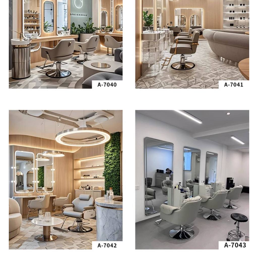 Kecantikan tukang rambut toko rambut langsung latar belakang kain dinding latar belakang kepribadian