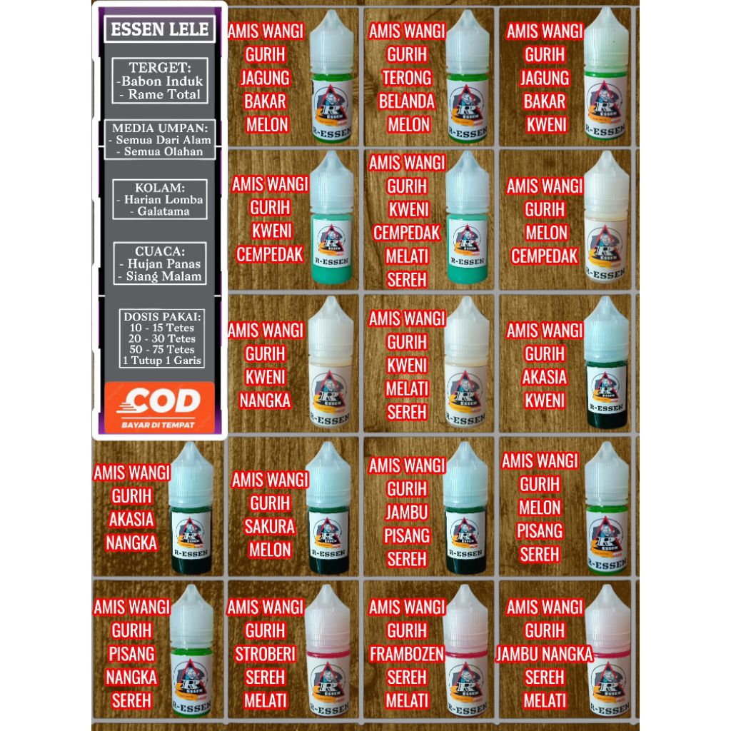 ESSEN LELE,TARGET BABON RAME,MEDIA UMPAN ALAM DAN OLAHAN