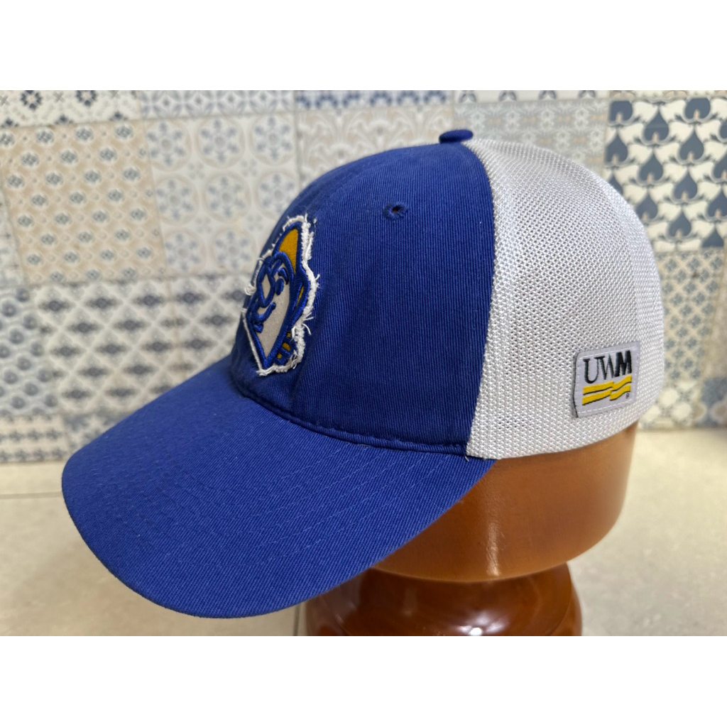 Topi Second Brand Branded Trucker Milwaukee Brewers Barrelman Logo Pinokio By UWM DiSport Original