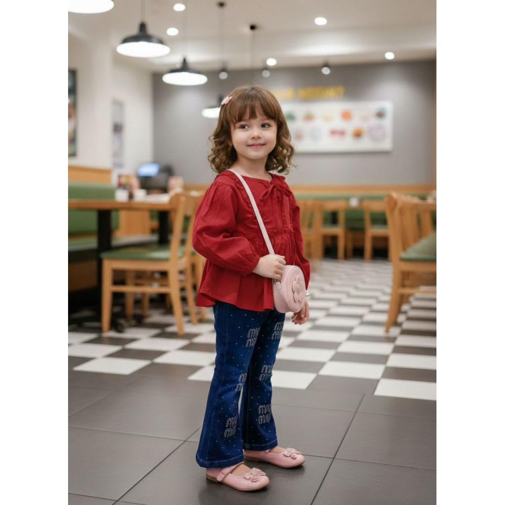 SET MIU ANAK PEREMPUAN JEANS CUTBRAY