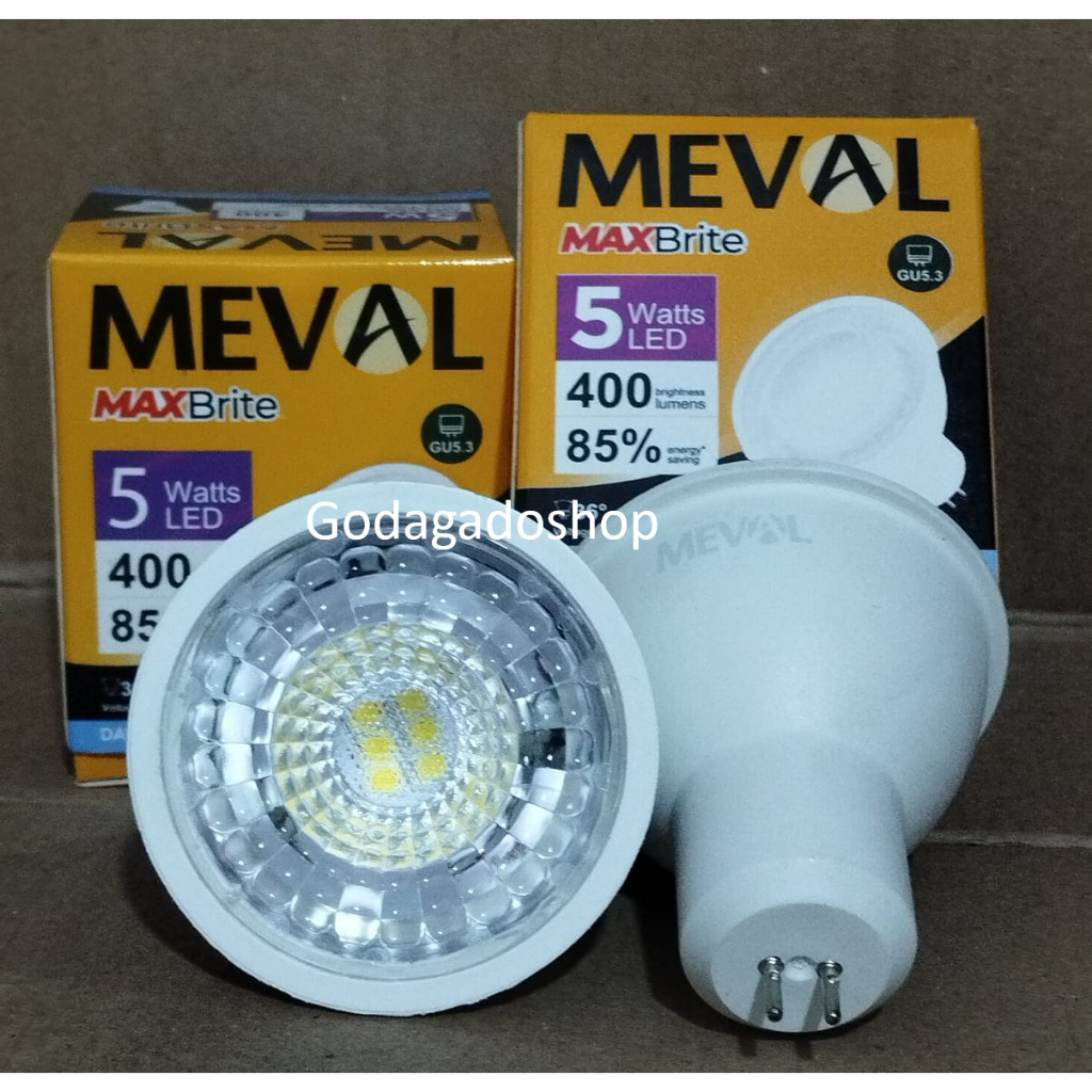 Lampu Meval Maxbrite GU5.3 Led SpotLight MR16 5w Daylight Putih