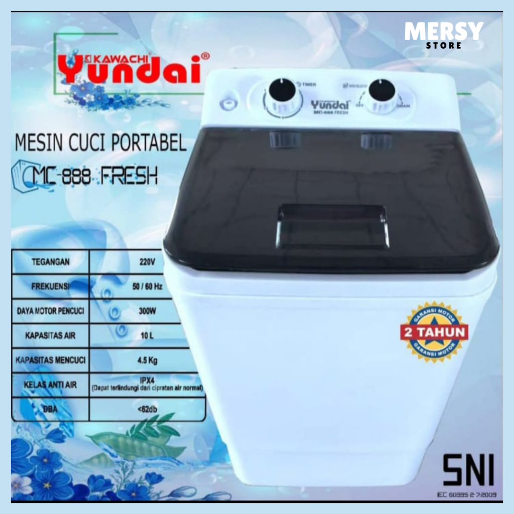 Mesin Cuci Portabel Yundai MC-888