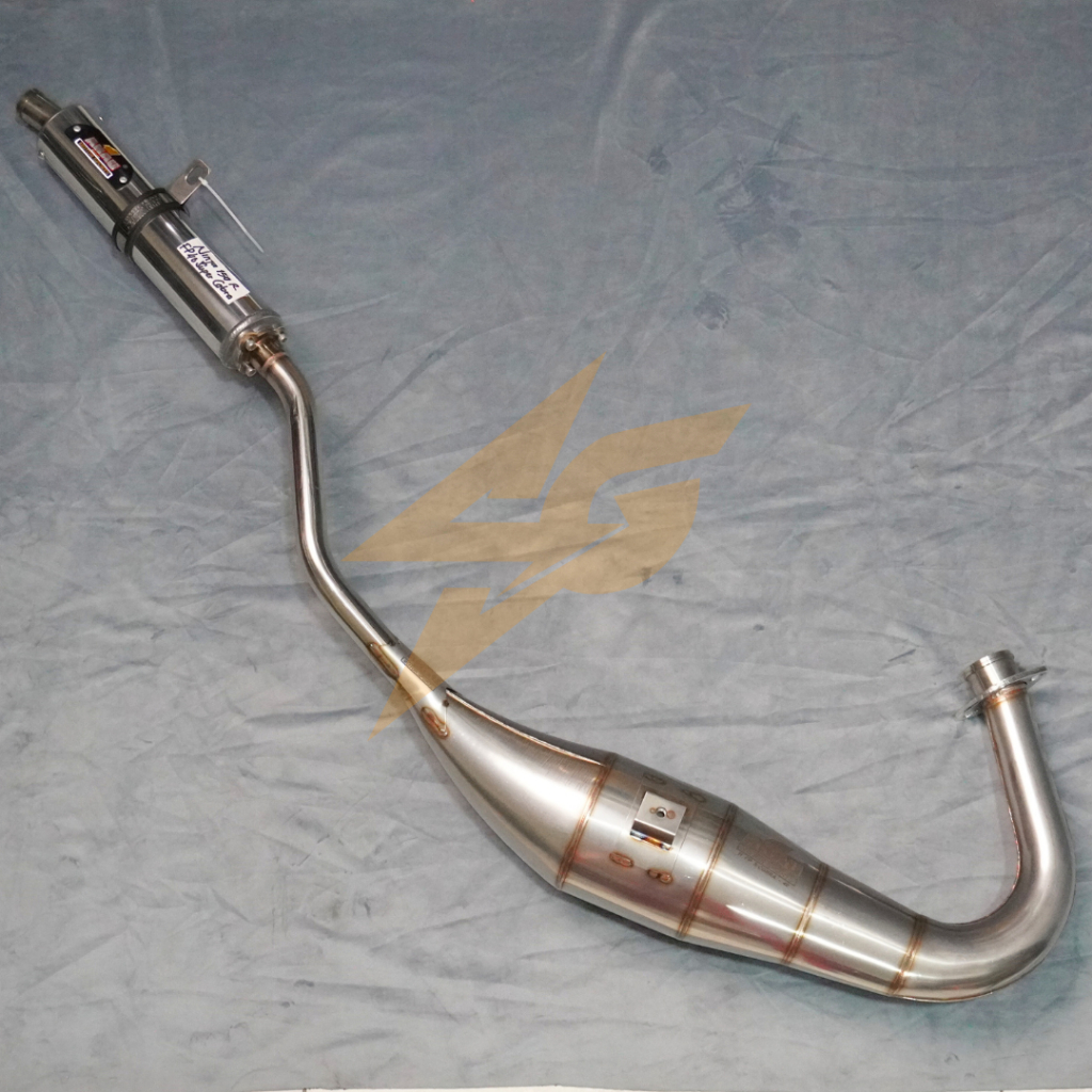 Knalpot AHAU SUPER COBRA C40 Ninja R, SS, ZX, RR Full Press stainless