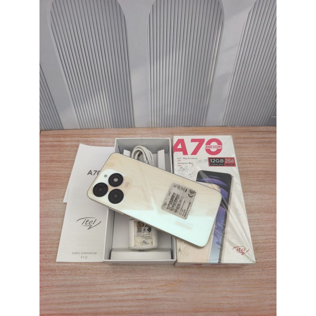 ITEL A70 4/256 SECOND FULLSET ORIGINAL GARANSI RESMI