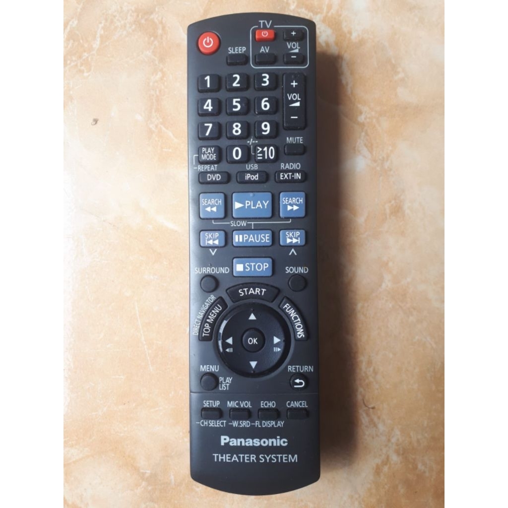 Remote home theater panasonic bekas