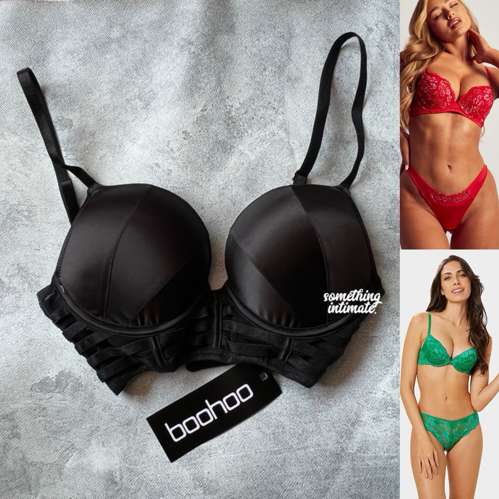 Boohoo Shalvyne Soft Lace Lightly Padded Bra / Bh Big Size Cup DD Busty Cup Beha Busa Tipis Full Cup
