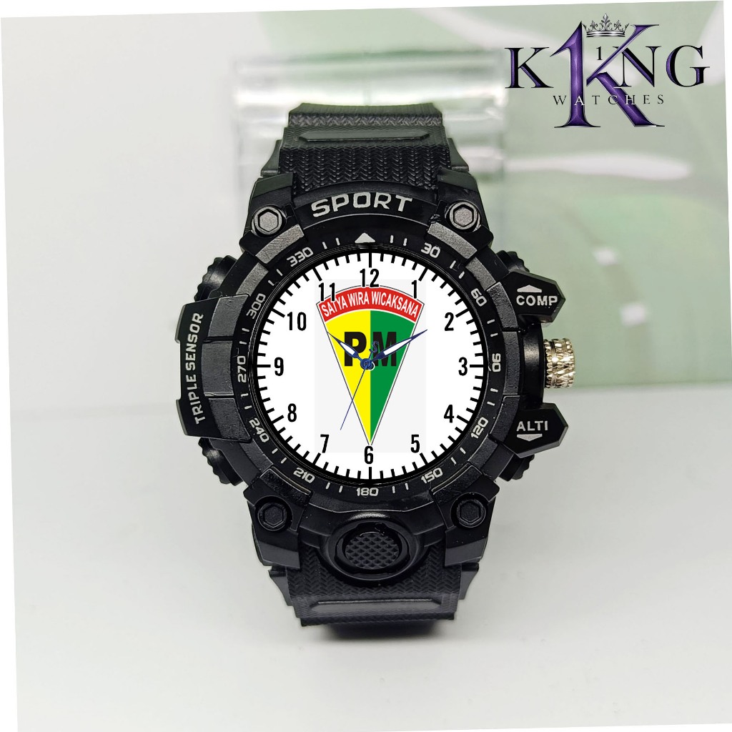 Jam Tangan Analog Anak Design Sporty Bahan Rubber Anti Air Dengan Karakter Polisi Militer
