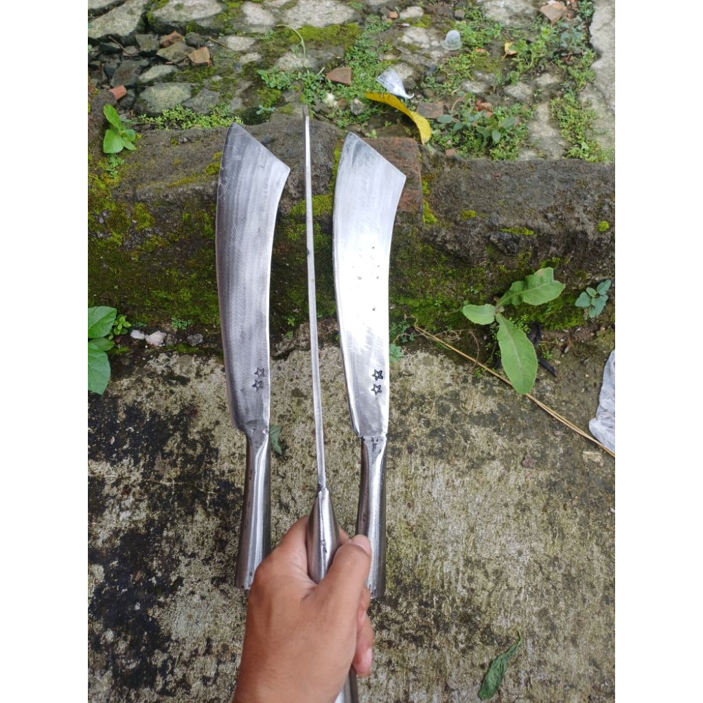 Pisau Patimura, Pisau potong Bambu dan Kelapa, dari per baja gagang besi anti karat, panjng 45cm