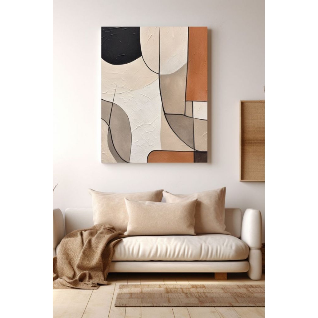 lukisan minimalis hiasan dinding ruang tamu kamar