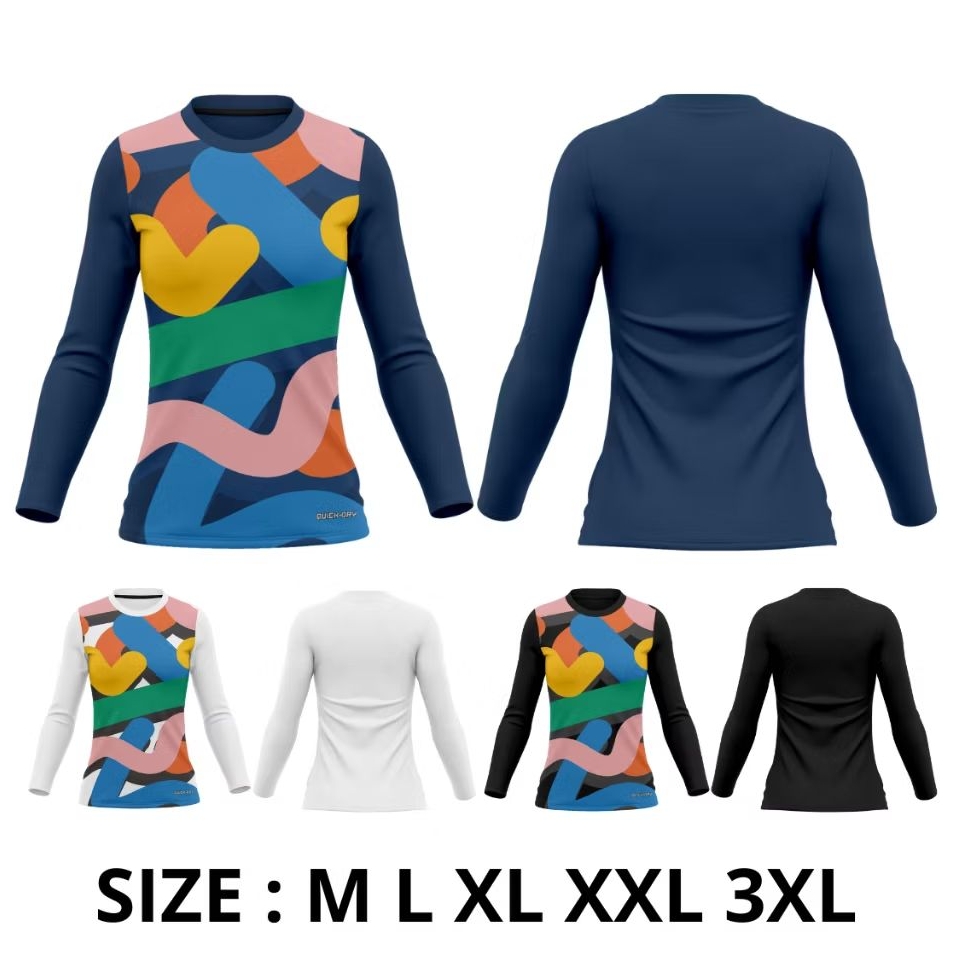Baju olahraga wanita senam zumba aerobic fitnes gym running lari aerobik lengan panjang hijab RBP-72