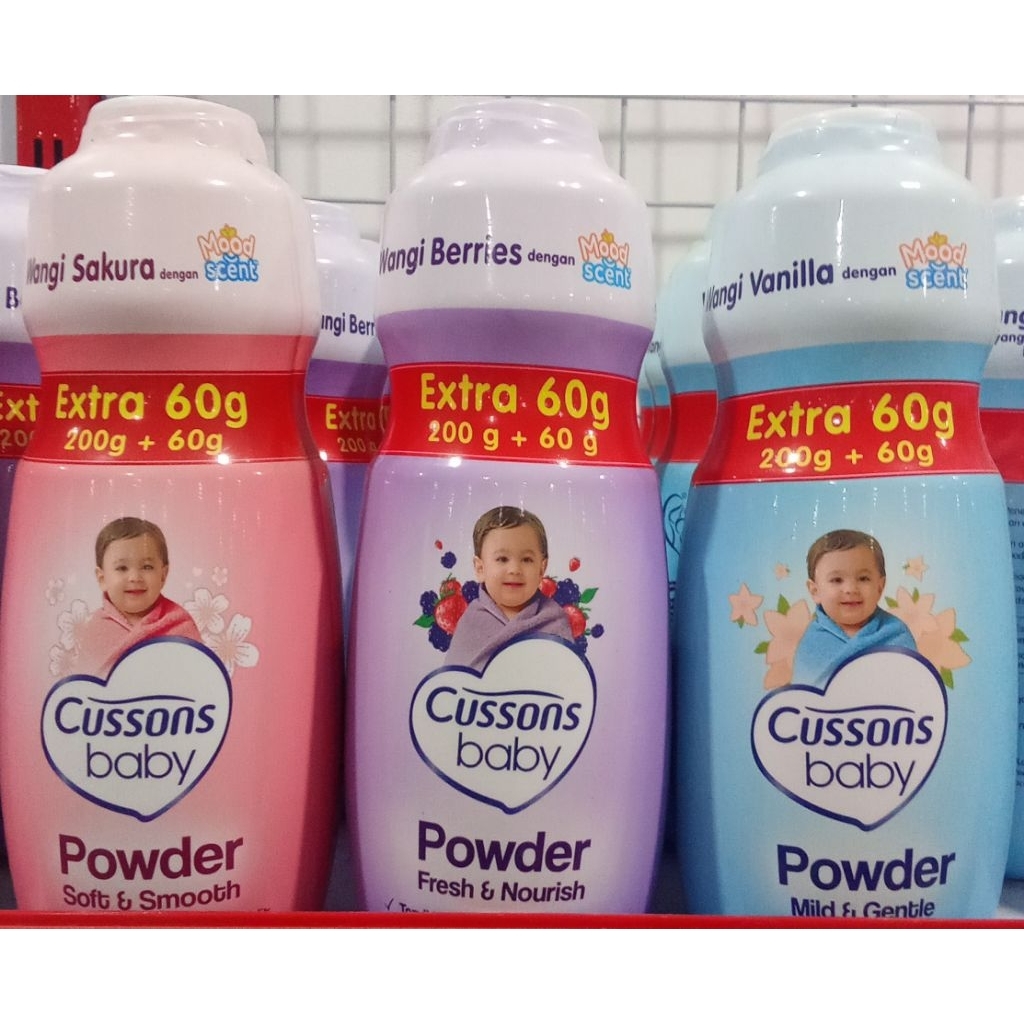 bedak cussons 200g +/bedak cussons/bedak bayi/bedak baby/bedak
