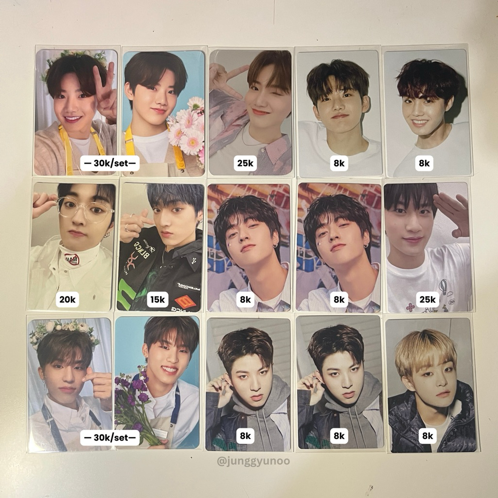 wts jual pc photocard treasure junkyu doyoung yedam jihoon junghwan haruto jeongwoo pop up blooming 