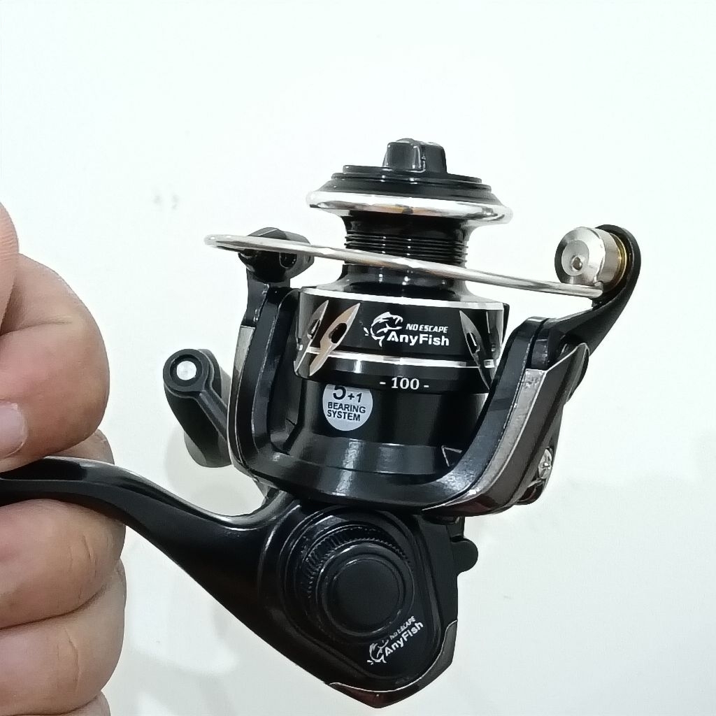 Reel Pancing Mini Kuat Awet Anyfish Nano Lite 100 Fishing Reel mancing ikan