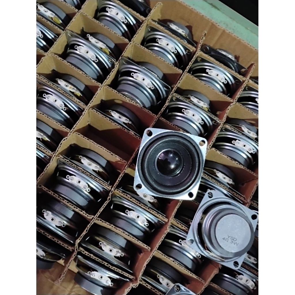 Speaker 2 Inch 3Watt Tutup Hitam Dengan Pegangan Baut Mid Range