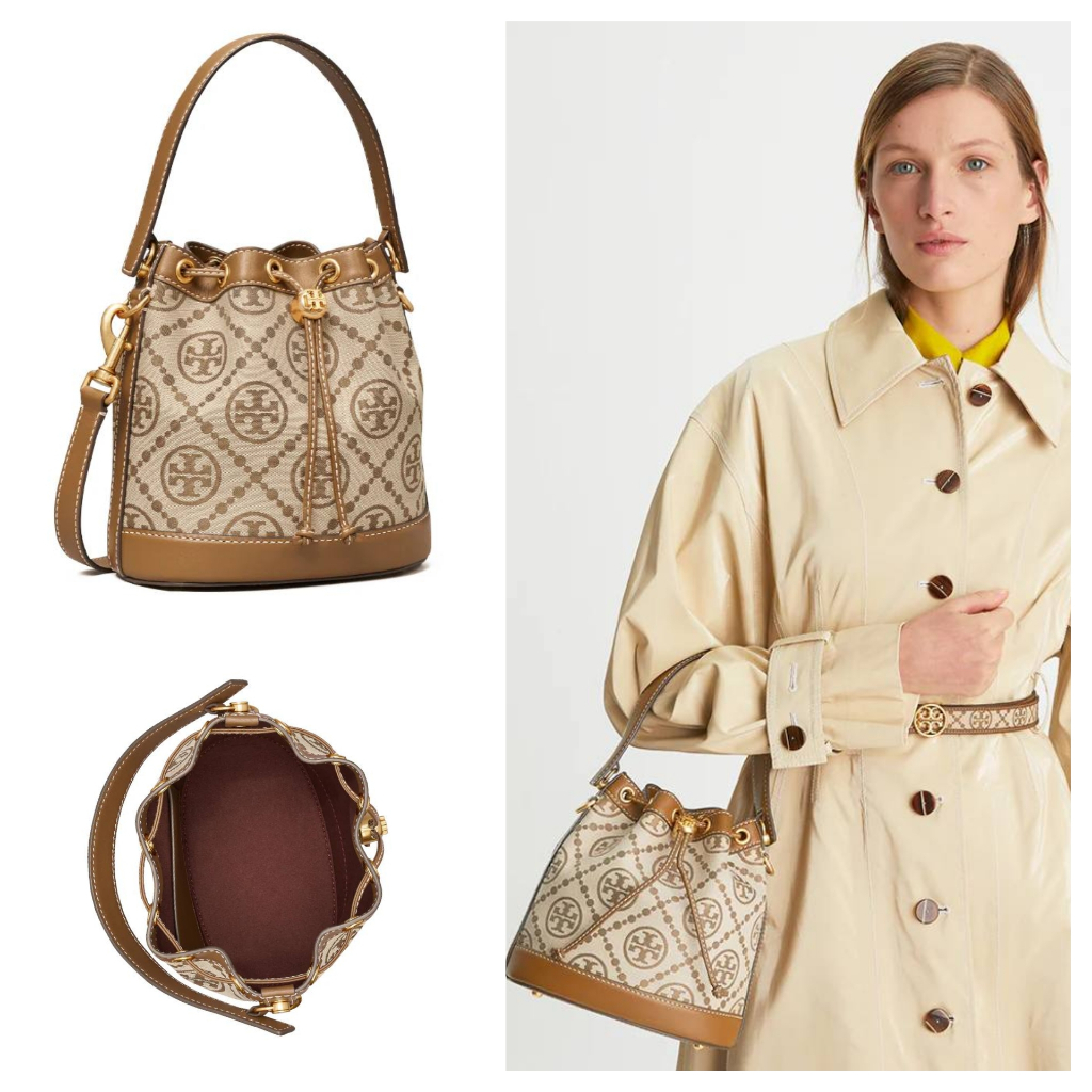 Tas TB 84336 T Monogram Bucket Bag Hazelnut 21x21cm