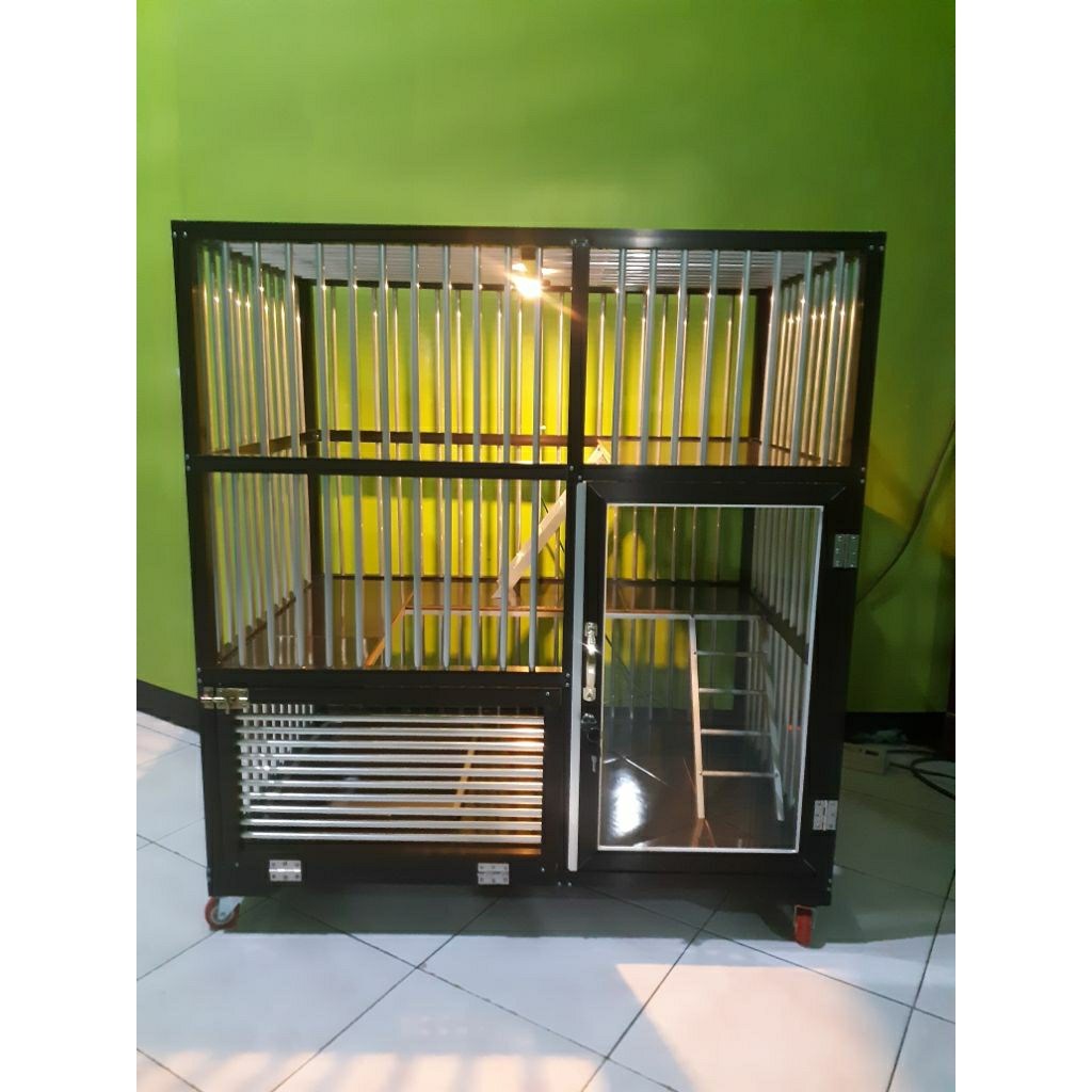 kandang kucing aluminium 1pintu
