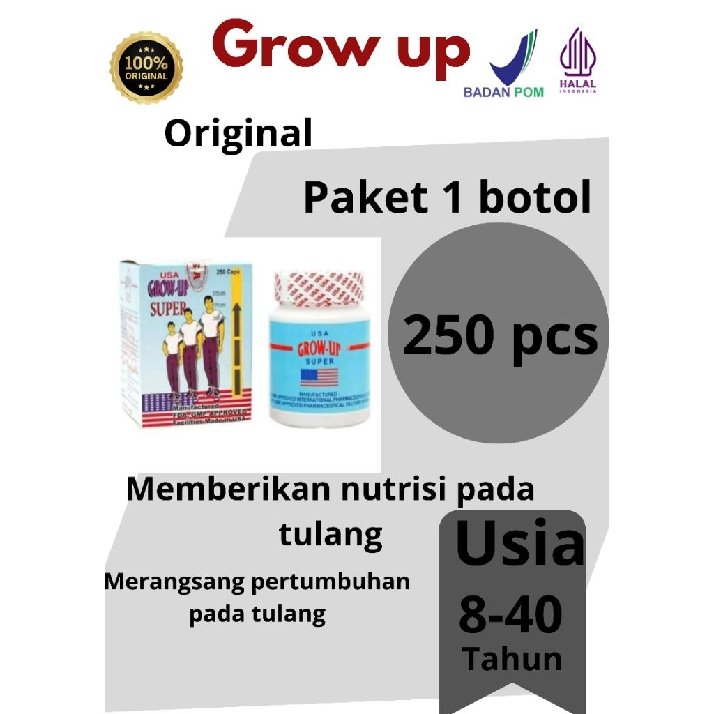 Grow Up asli peninggi badan