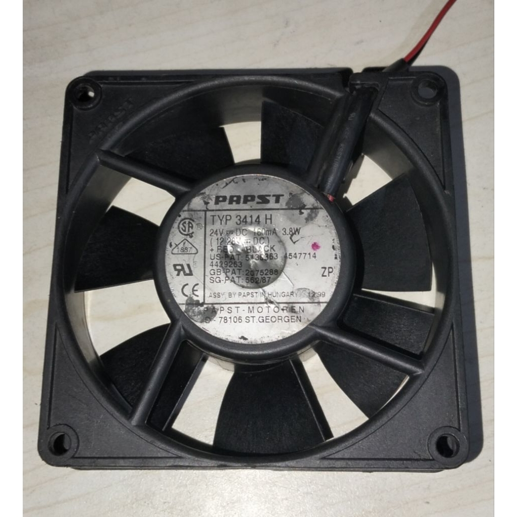 KIPAS HIGH SPEED 9X9 24V DC 160mA 3.8W BEKAS