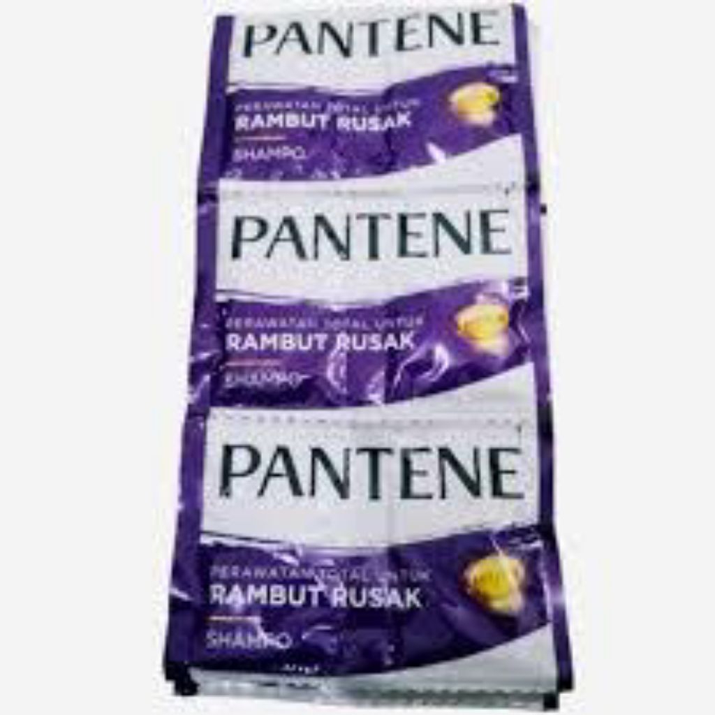 Shampo Sachet Pantene Renceng Isi 24 Pcs, Anti Ketombe & Rambut Rusak