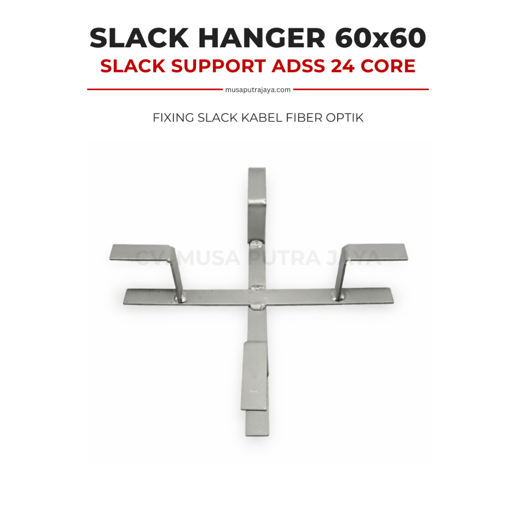 Slack Hanger 60x60 Slack Support Fixing Slack Kabel Fiber Optik & ADSS 24 Core