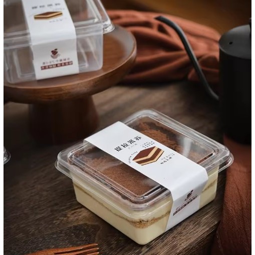 Box Mika Puding KOTAK JL515 350 ml Dessert Tiramisu