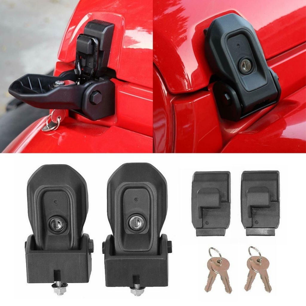 Kunci Kap Mesin Jeep Wrangler JL Gladiator - Bracket Kunci Kap Mesin Jeep Wrangler JL Gladiator - Pe